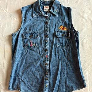 Vintage Disney Winnie the Pooh Denim Vest